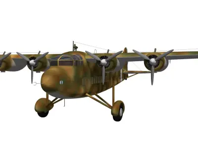 savoia marchetti S74 3D model