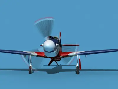 North American A-36A Apache S04 Racer 3D model