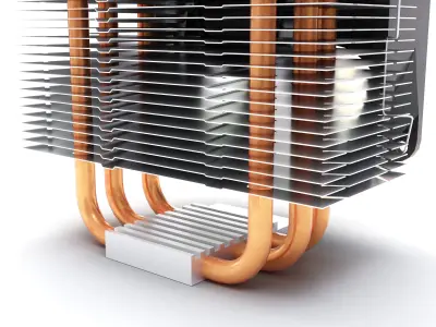 CPU Cooler 3D model