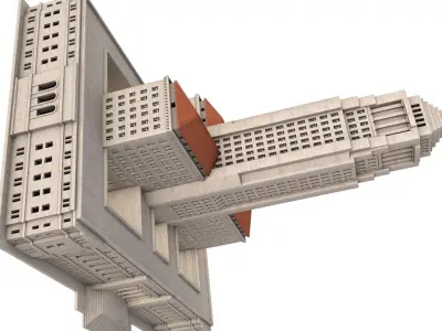 Los Angeles City Hall 3D model