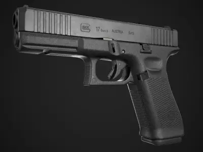 Glock 17 Gen 5 Game Ready Low-poly 3D model