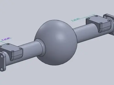 Rear axle Free 3D print model