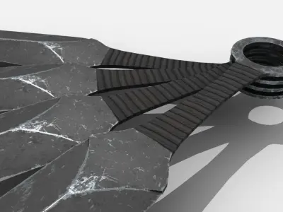 Survival Kit - Throwing Knife Low-poly 3D model