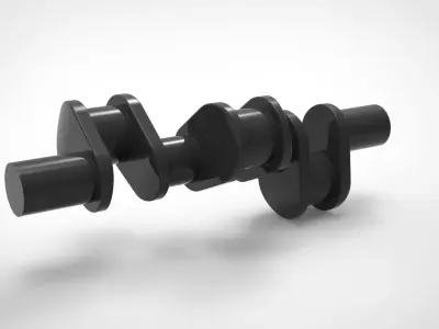 Engine Crank-Shaft  3D model