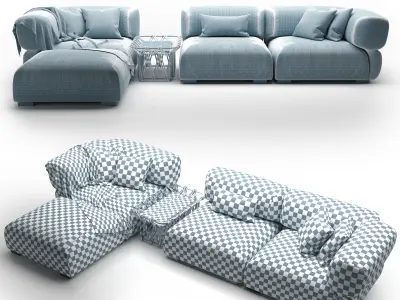 Sofa B and B Italia Butterfly 3D model