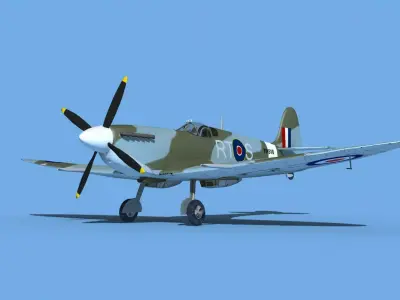 Supermarine Spitfire Mk IXb V06 3D model