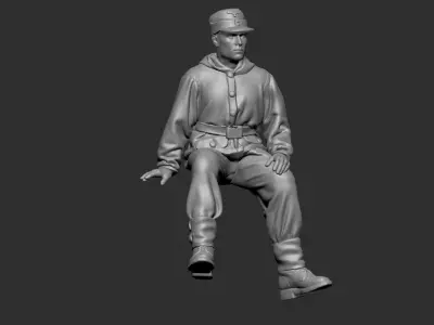 German Tankman ww2 7 3D print model