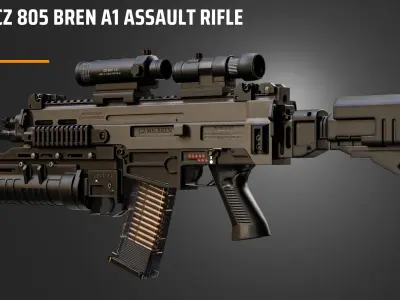 CZ 805 Bren A1 Assult Rifle 3D model