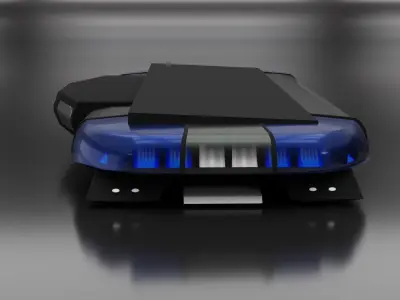 Federal Signal Trafic Storm with camera Lightbar Low-poly 3D model