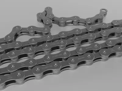 Shimano bike chain CN-HG 3D model