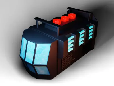 Explosive Device Art Model Low-poly 3D model