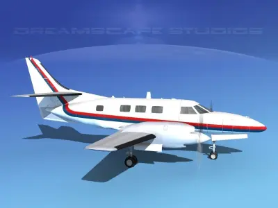 Swearingen SA226-T Merlin III V03 3D model