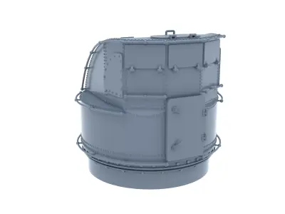 type 95 kai 1 mascine gun control tower   3D print model