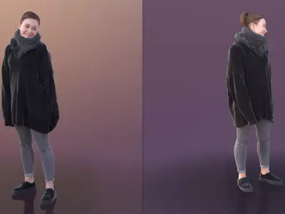 Nelly 10330 Standing Casual Woman Free 3D model