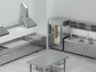 Industrial Kitchen 3D model