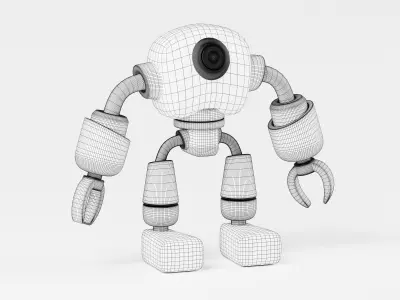 Robot 3D Model Low-poly 3D model