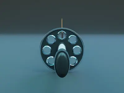 Katana weapon blade 3D model 3D model