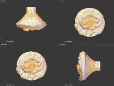 Old Drawer Pull Free 3D model