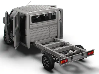 Opel Movano Chassis HQInterior CrCab 3800WB 2023 3D model