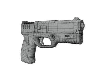 Toy HandGun Low-poly 3D model
