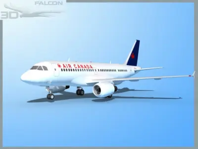 Falcon3D A319 Air Canada 2 3D model