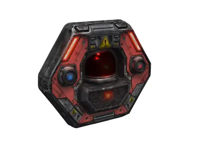 Scifi Alarm Glacies 3D model