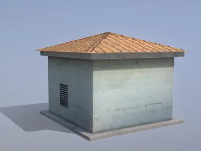 MilitaryBase PortoVelho Transformer Low-poly 3D model