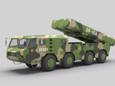 PLA DF-10A Missile 3D model