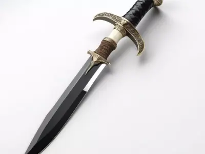Ornate Fantasy Dagger 3D model