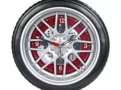 Wall Clock Wheel rim Free 3D model