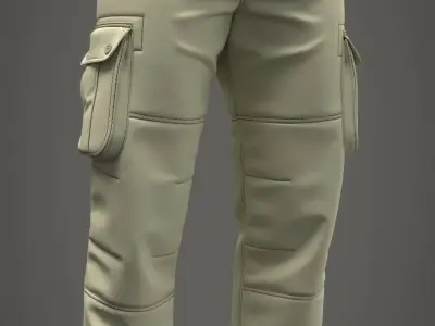 Cargo Pants - Marvelous Designer 3D model