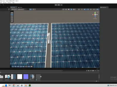 Solar Panel for space Low-poly 3D model