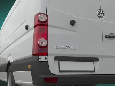 VW Crafter50 MAXI Panel Van 2011 3D model