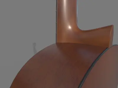 Guitar Low-poly 3D model