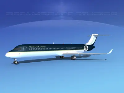 Comac ARJ21-900 Venture Airlines  3D model