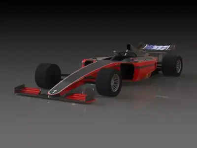 Formula 1 racing car Free 3D model
