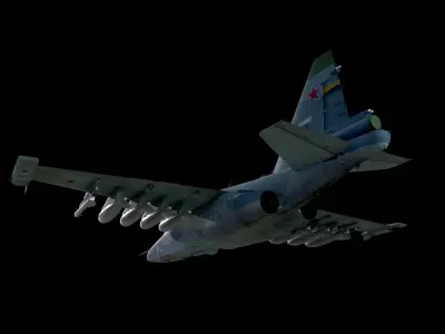 Su-25 Frogfoot Low-poly 3D model