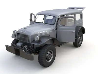 Dodge Power Wagon Carryall 1942 3D model