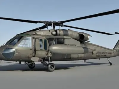 UH-60 Blackhawk Helicopter 3D model