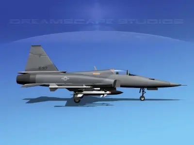 Northrop F-20 Tigershark V08 3D model
