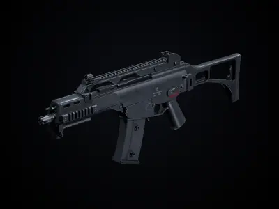 G36 Variants PBR Low-poly 3D model