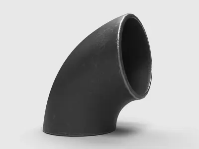 Elbow Pipe Short Radius 6 inches 3D model