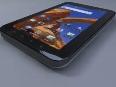 Samsung P1010 Galaxy Tab Wi-Fi  Low-poly 3D model