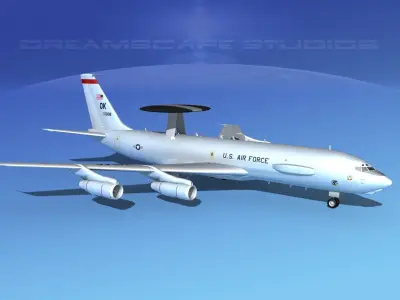 Boeing E-3C Sentry OK USAF 3D model
