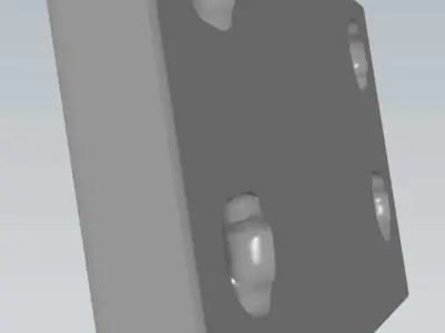 MakeIT Cat Foot Print All 4 Legs 3D Model 3D model