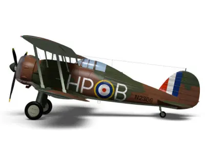 Gloster Gladiator Mk-II 3D model