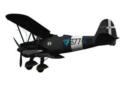 Fiat CR42CN Falco  3D model