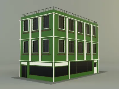 green building 65 3D model