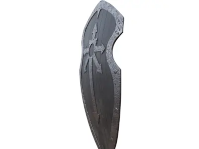 Ancient Shield Low-poly 3D model