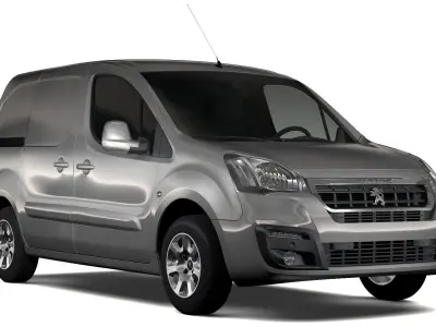 Peugeot Partner Van L1 2slidedoors 2017 3D model